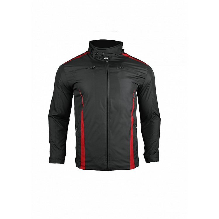 Áo Khoác Nam Thời Trang - Redka 3 - Màu Đen Đỏ - Vải Polyester Chống Nước, Chống Nắng - Túi Đa Dạng, Túi Lớn Rộng Nhất 15 Inchs, Găng Tay Gắn Liền Cổ Tay Áo, Nón Tháo Rời