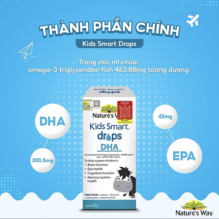 Nơi mua DHA Nature's Way Kids Smart 20ml Hàng chuẩn Ưu đãi - Hình ảnh 2