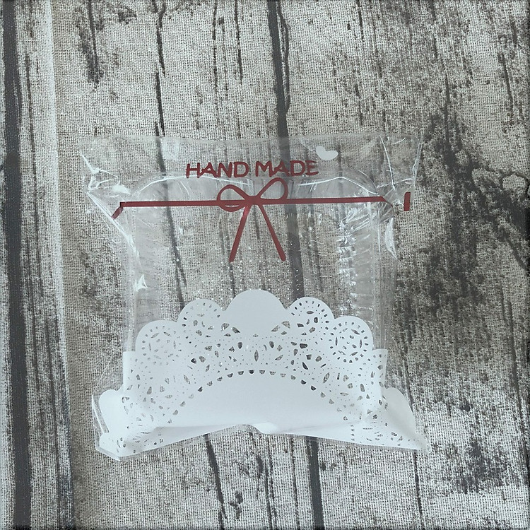 Bộ 50 Túi Dán Chữ Handmade + 50 Hộp Đựng Bánh Trung Thu Từ 100 - 200gr