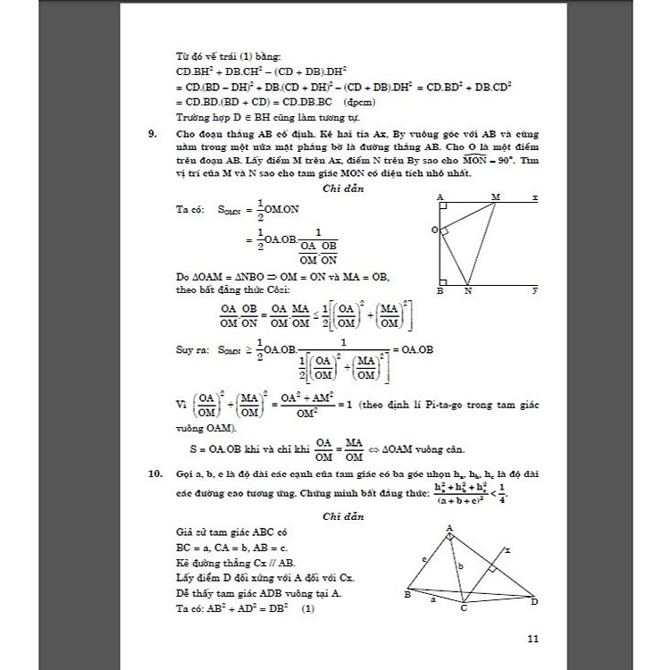 Tổng hợp các bài toán phổ dụng hình học 9 - Ảnh 7