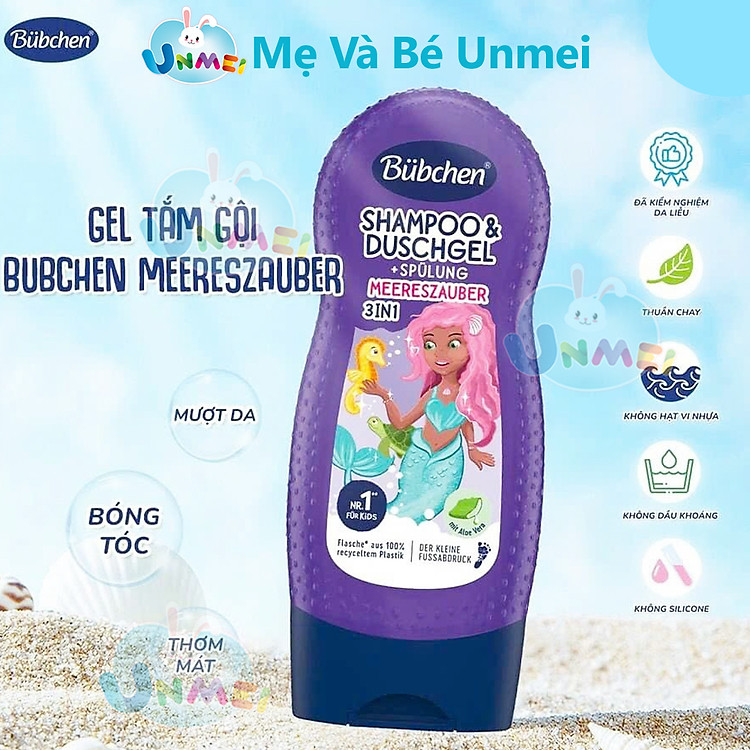 Sữa Tắm, Gội, Xả 3 Trong 1 Bubchen Chính hãng Tiết kiệm - Hình ảnh 2