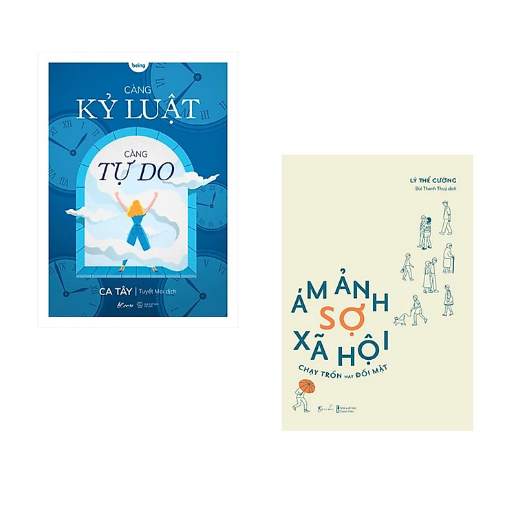 Combo 2Q : Càng Kỷ Luật, Càng Tự Do + Ám Ảnh Sợ Xã Hội - Chạy Trốn Hay Đối Mặt (Chìa Khóa để Thành Công/ Thay đổi cuộc đời)/ Tặng Kèm Booklmark Happy Life