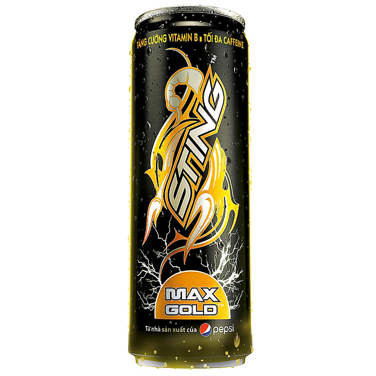 Nước Giải Khát Sting Max Gold Sleek 330ml