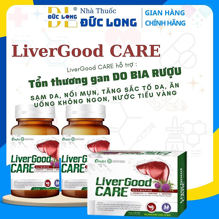 LiverGood - Thanh nhiệt tiêu độc - Quy cách 2 lọ x 30 Viên