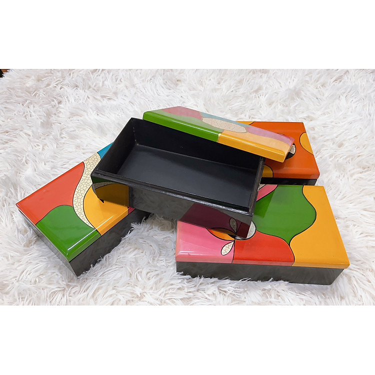 Hộp Sơn Mài Chữ Nhật Đa Năng (20x12x6 cm) - Ảnh 2