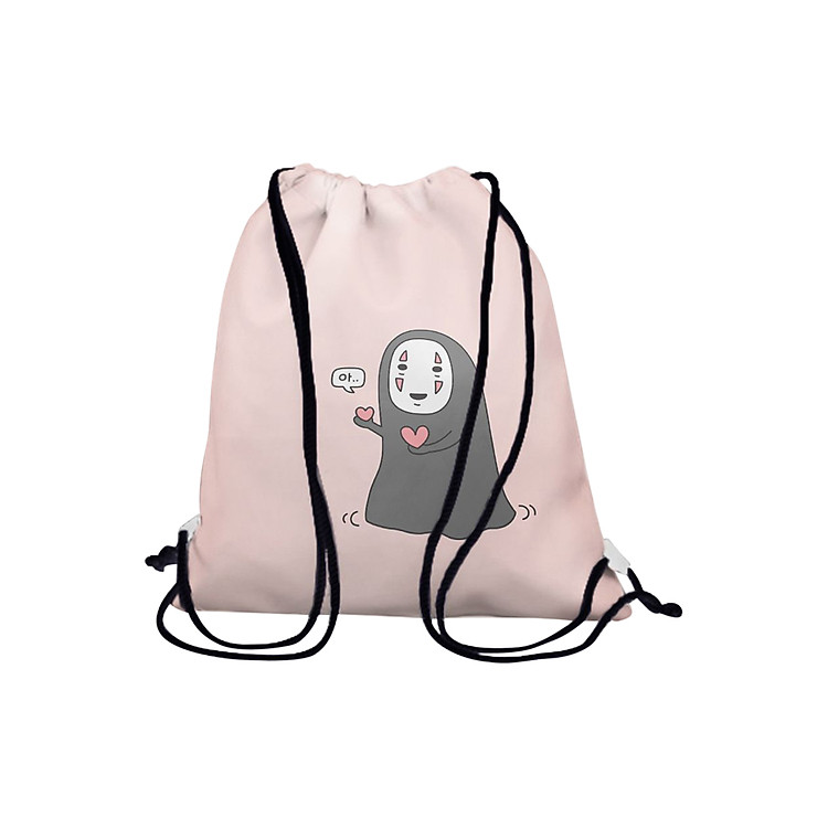 Túi Rút Unisex In Hình Vô Diện Trái Tim BDCT517