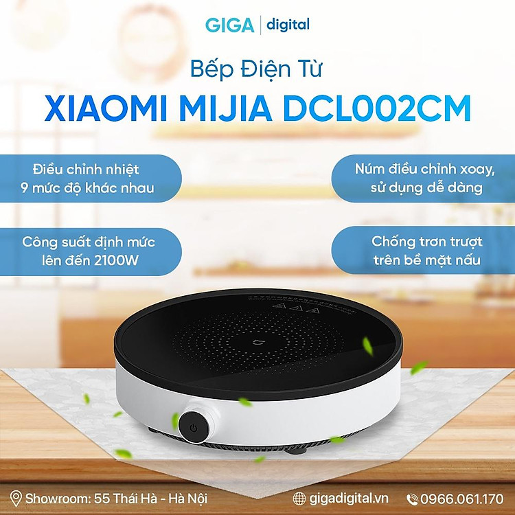Bếp từ Xiaomi Youth Lite DCL002CM Hàng chính hãng với 9 mức nhiệt