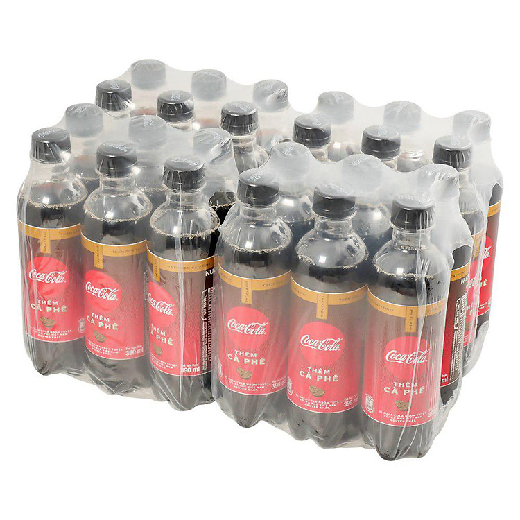 Lốc 24 Chai Nước Giải Khát Coca-Cola Vị Cà Phê (390ml / Chai)