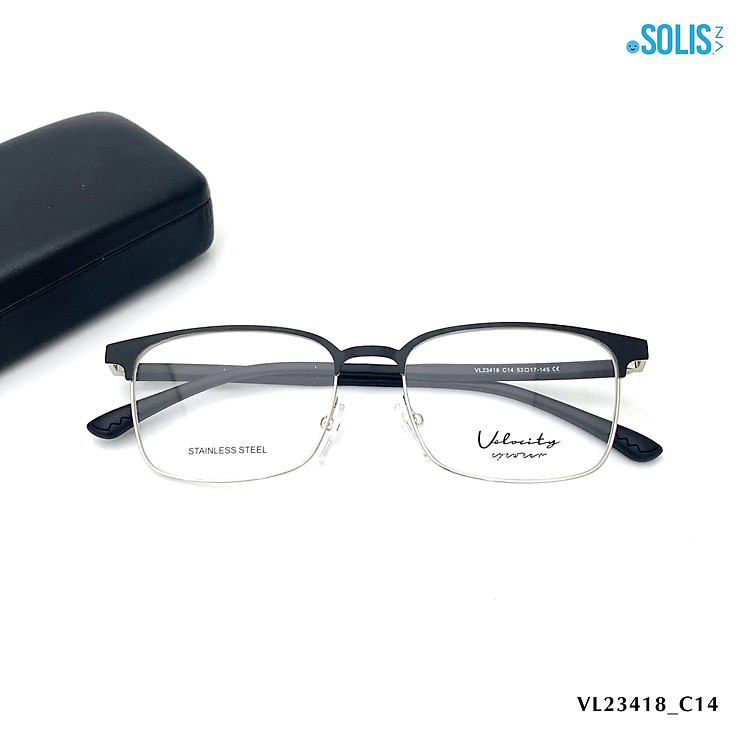 Gọng kính kim loại hiệu Velocity VL23418 - KÍNH KIM LOẠI HIỆU VELOCITY VL23418 KÍCH THƯỚC 53-17-145