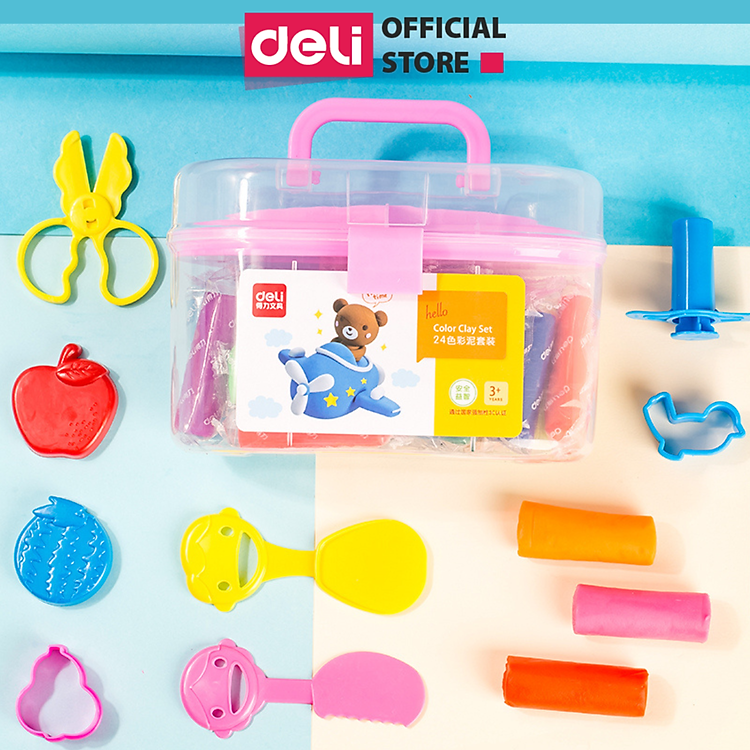 Mua tại MyKingdom: Vali Đất Nặn 24 Màu Deli An Toàn - Ngập tràn khuyến mãi