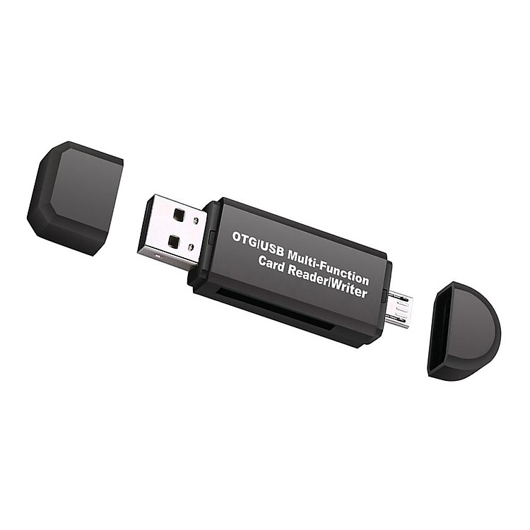 Micro USB OTG Adapter and USB 2.0 Card Reader for SDHC/SDXC micro SD/SD