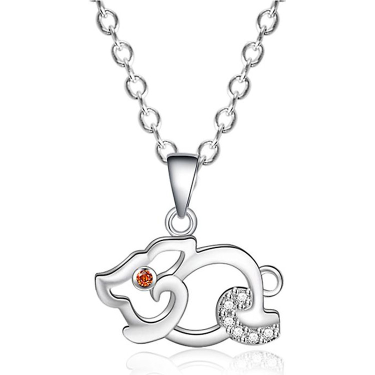 Dây chuyền nữ Heo bạc Kỷ Hợi 2019