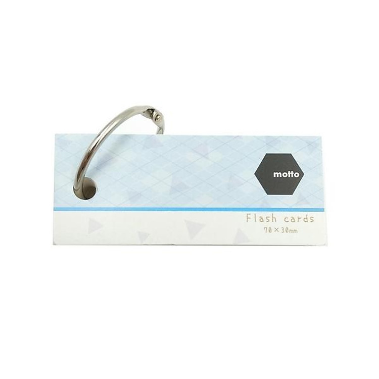 Giấy Note Motto Flash Cards CYFC70-BL (150g) – Màu Xanh