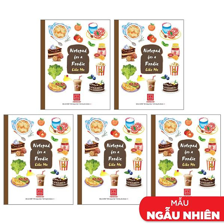 Vở Class Foody 4 Ô Ly 96 Trang 58gsm (5 quyển)