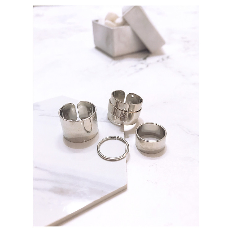 Nhẫn Bộ Nữ MidiRing Phong Cách Thời Trang Mới Tatiana
