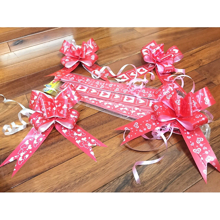 Nơ rút trang trí hộp quà (size 1,2cm - 200 chiếc) - Ảnh 3