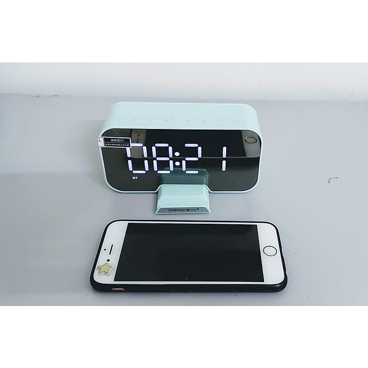 Loa Bluetooth kiêm đồng hồ báo thức mặt gương đa chức năng bản cao cấp