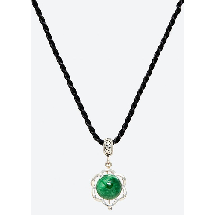 Dây chuyền đá thiên nhiên bọc hoa bạc - Ngọc Quý Gemstones