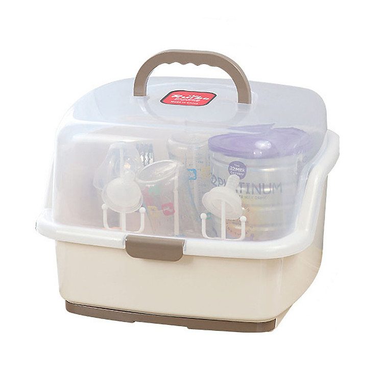 Hộp bảo quản bình sữa và cốc chén gia đình có nắp đậy GS0079