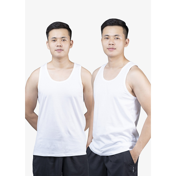 Set 2 áo ba lỗ nam, áo 3 lỗ nam, sợi cotton mềm mịn, thấm hút mồ hôi tốt, thoáng mát, mặc thoải mái