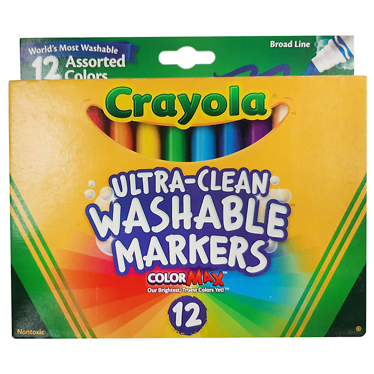 Bút Lông Nét Dày 12 Màu CRAYOLA 587812 (Có Thể Tẩy Rửa Được)