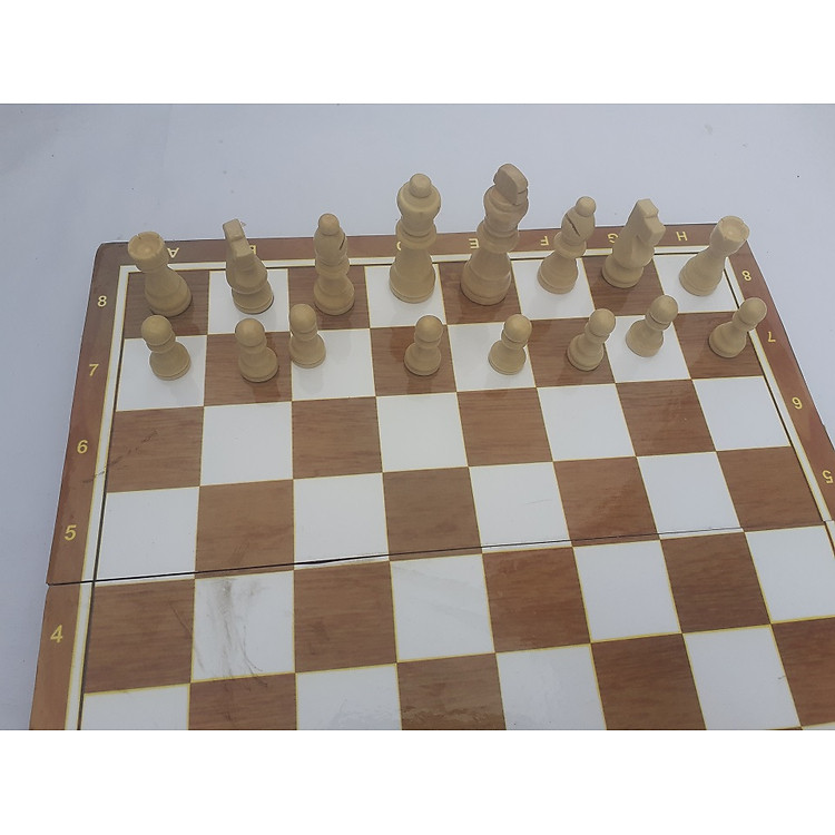 Cờ vua gỗ cho trẻ phát triển trí tuệ Chính hãng Ưu đãi - Hình ảnh 2