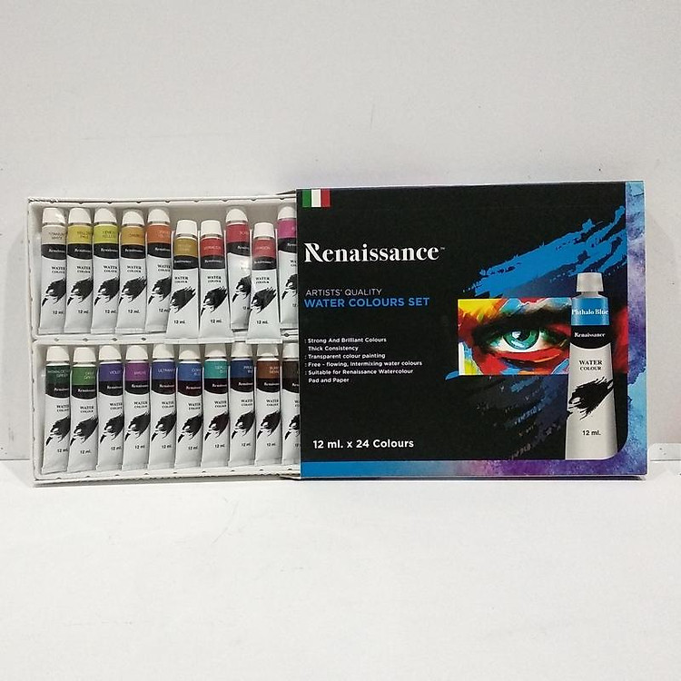 Bộ Bút Chì Màu Nước Renaissance (24 màu) - Ảnh 4