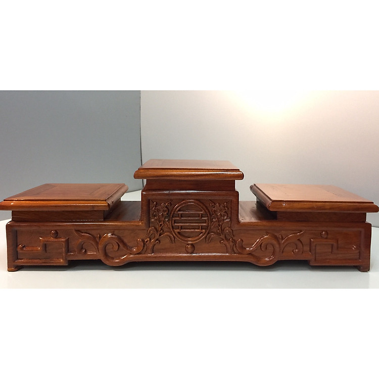 Tam cấp gỗ hương - đế kê bát hương