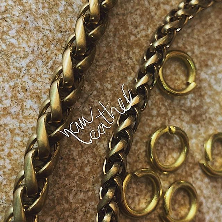 Dây xích đồng thau, loại xịn, chuyên dùng cho ví, túi biker