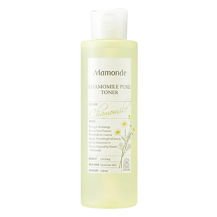Nước Cân Bằng Dưỡng Ẩm Thiết Yếu Dịu Nhẹ Cho Da Nhạy Cảm Mamonde Chamomile Pure Toner (250ml) 110651228