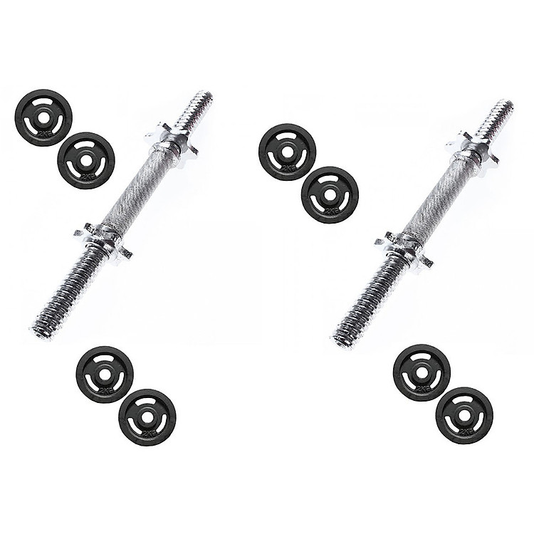 Bộ 2 đòn tạ tay 16kg ( 8 đĩa 2kg )