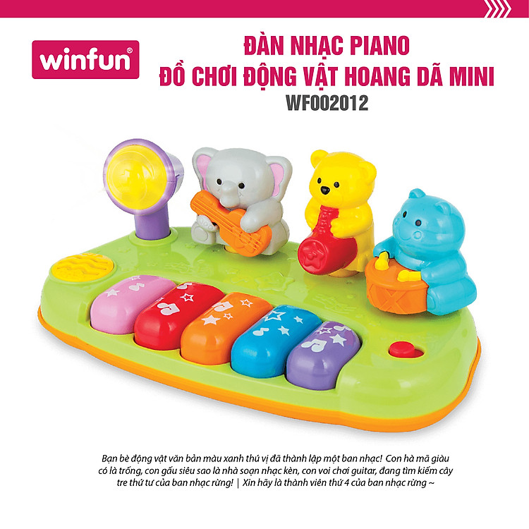 Đàn Piano Mini Động Vật Hoang Dã WF002012 Chính hãng Giá tốt - Hình ảnh 5