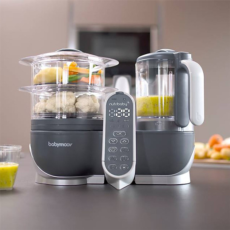 Máy Tiệt trùng Xay Hấp đa năng NUTRIBABY PLUS 5IN1 BABYMOOV - PHÁP