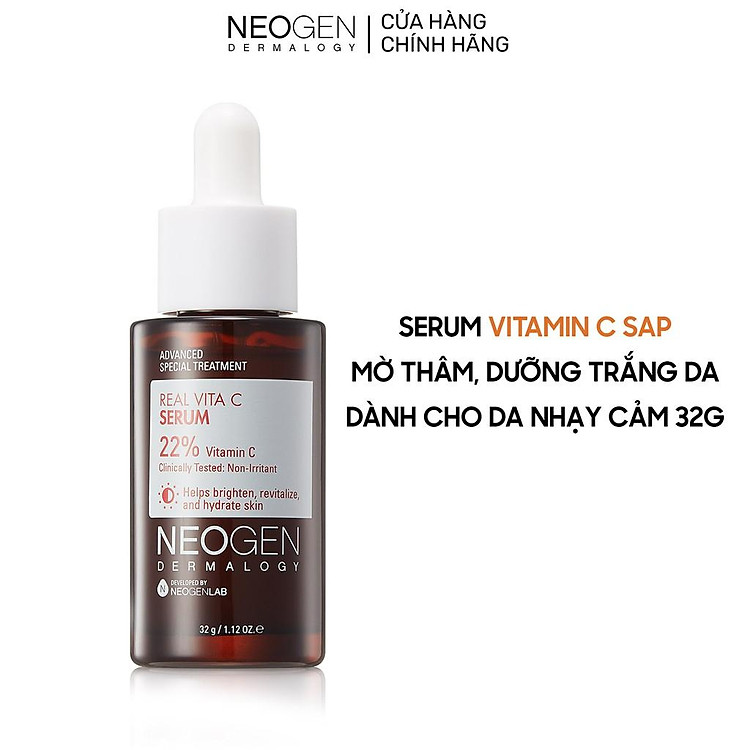 Siêu Tinh Chất Xoá Thâm Dưỡng Trắng Vitamin C SAP Neogen Dermalogy Real Vita Serum 32g