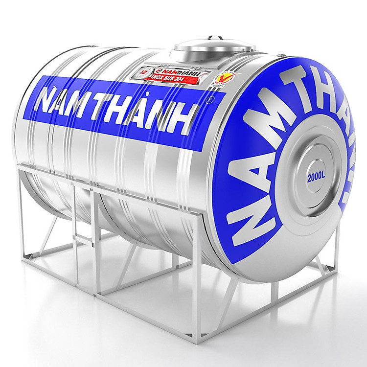 Bồn Nước Inox 2000 Lít Nằm Nam Thành