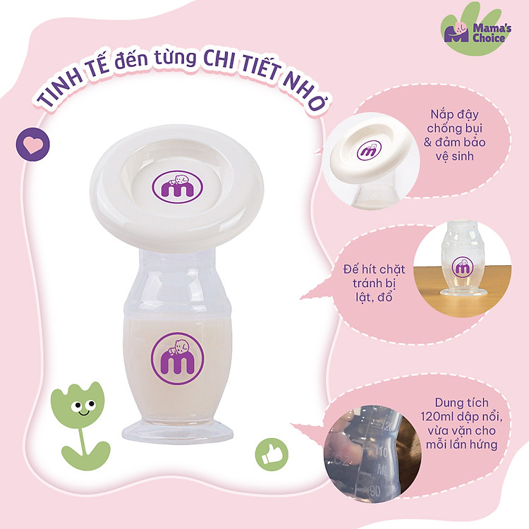 Mua Cốc Hứng Sữa Mama’s Choice Silicone Chính hãng Giá tốt - Hình ảnh 4