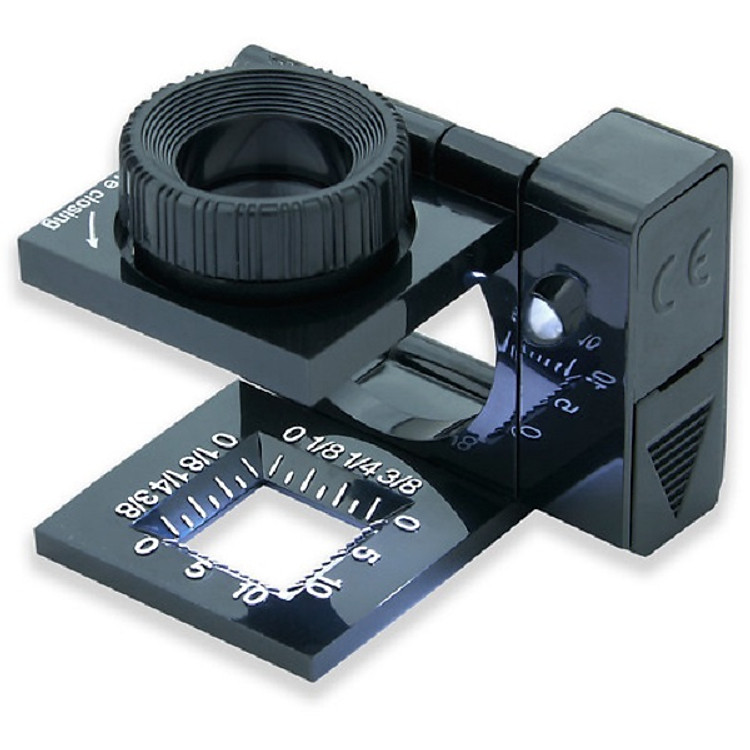 Kính lúp mini soi vải Carson 11.5x (có đèn)