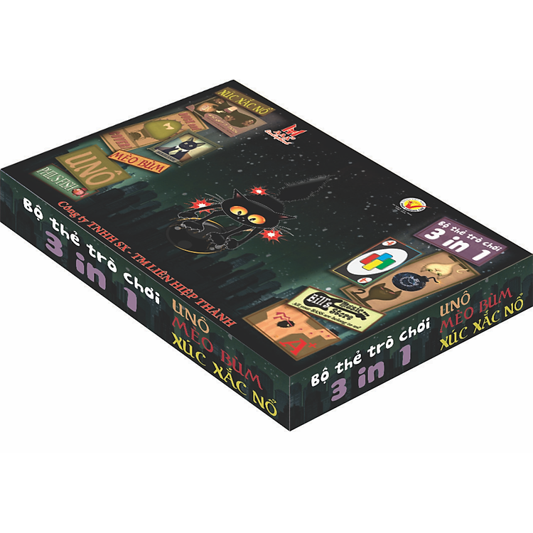 Uno, Mèo Bùm, Xúc Xắc Nổ 3 trong 1 Chính hãng Giá tốt