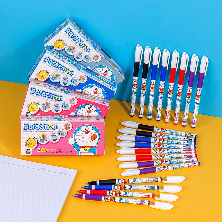 Bộ Bút Gel Thiên Long Doraemon GEL-012 (ngòi 0.5mm)