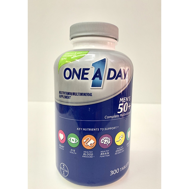 Vitamin tổng hợp cho Nam trên 50 Tuổi ONE A DAY MEN 50+ Healthy Advantage 300 viên mẫu mới
