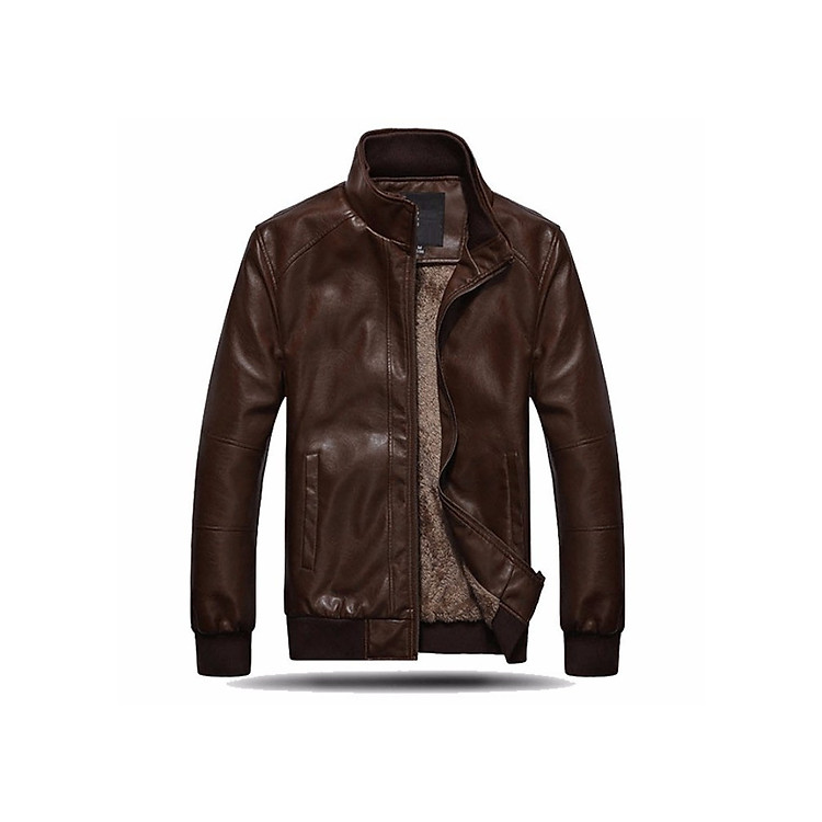 Áo Khoác Da Nam Lót Lông Cao Cấp