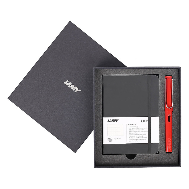 Bộ Sổ Lamy A6 Softcover Black + Bút Lamy Safari Red - Ảnh 3