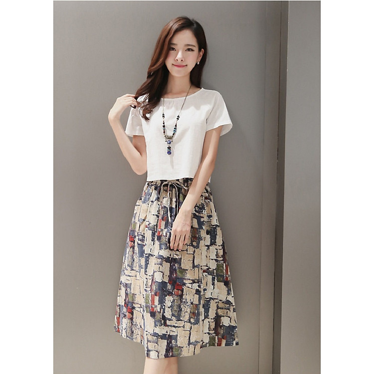 Bộ Đầm Xòe Và Áo BAZAS SF2AW-3DX