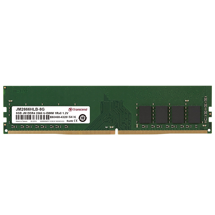 RAM PC Transcend 8GB JM DDR4 2666Mhz 1Rx8 (1Gx8)x8 CL19 1.2V Transcend - Hàng Chính Hãng