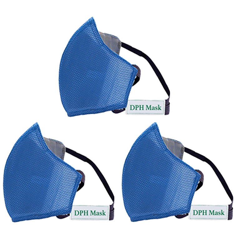 Bộ 3 Khẩu Trang 4 lớp Chống Virus Than Hoạt Tính DPH Mask Chuẩn N95
