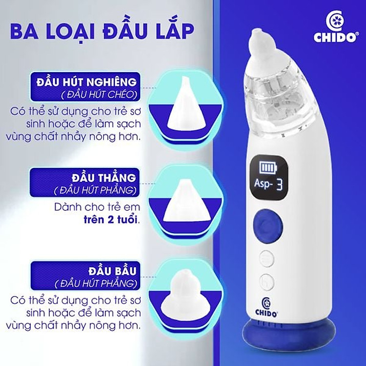 Máy hút mũi CHIDO cho trẻ sơ sinh Chính hãng Ưu đãi - Hình ảnh 5