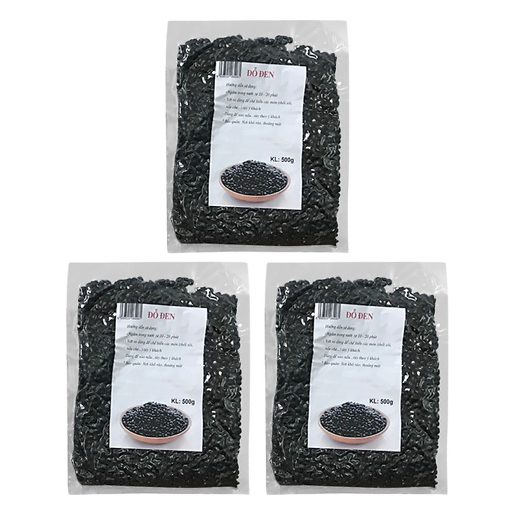 Combo 3 Gói Đậu Đen Xanh Lòng (500g)