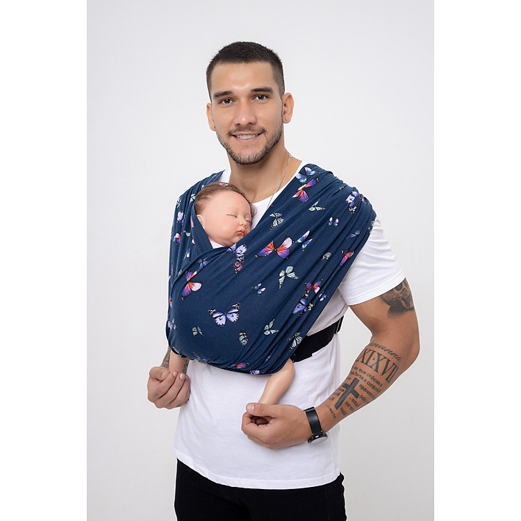 Địu vải BUBI Sling Gen 2 - M Chính hãng Tiết kiệm - Hình ảnh 5