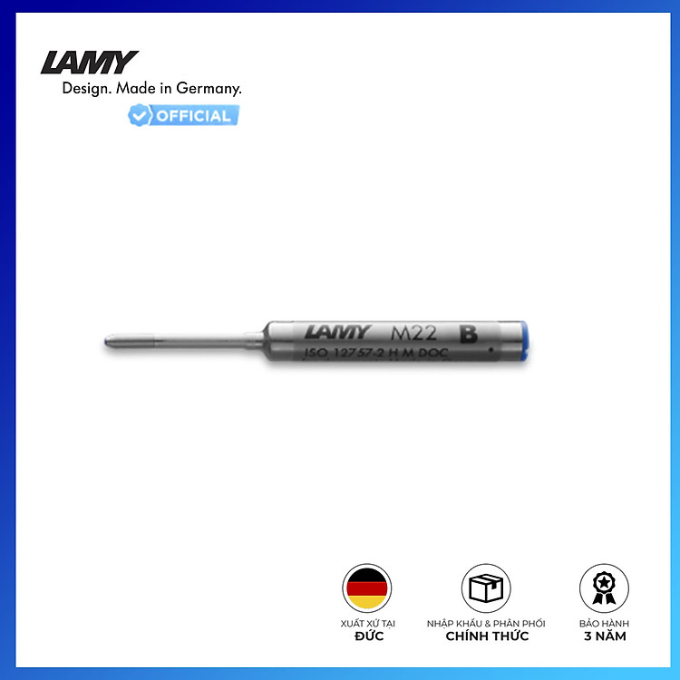 Ruột Bút Bi Lamy M 22 (Xanh dương, 0.8mm)