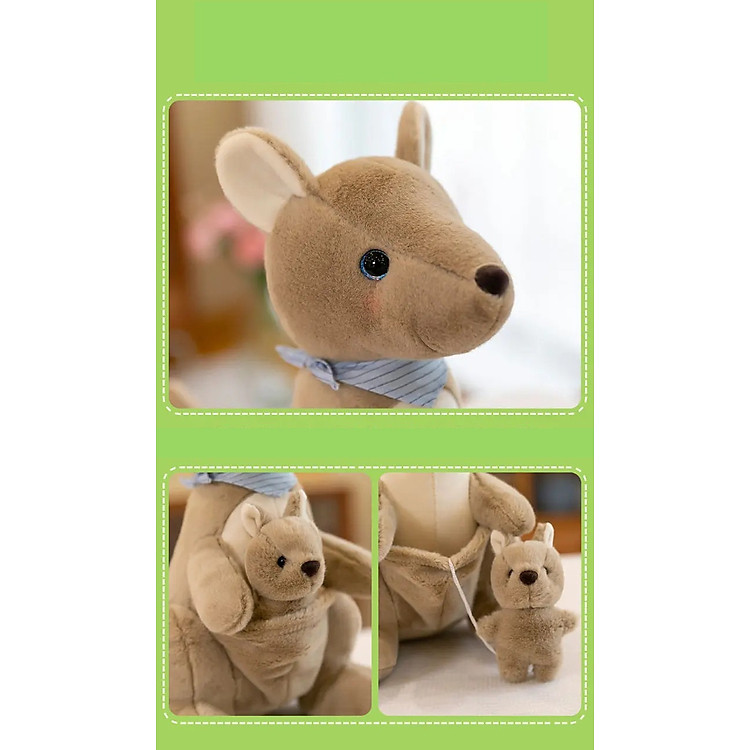 Thú nhồi bông chuột túi Kangaroo 45cm Chính hãng Ưu đãi - Hình ảnh 5